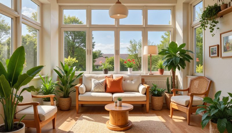 Sunroom with Panoramic Windows